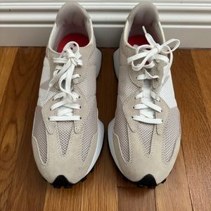 HARD TO FIND New Balance Womens 327 Clear Yellow with Ghost Pepper EUC